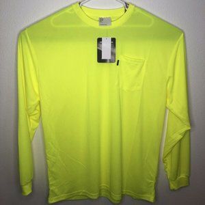 key hi vis Enhanced visibility waffle shirt long s